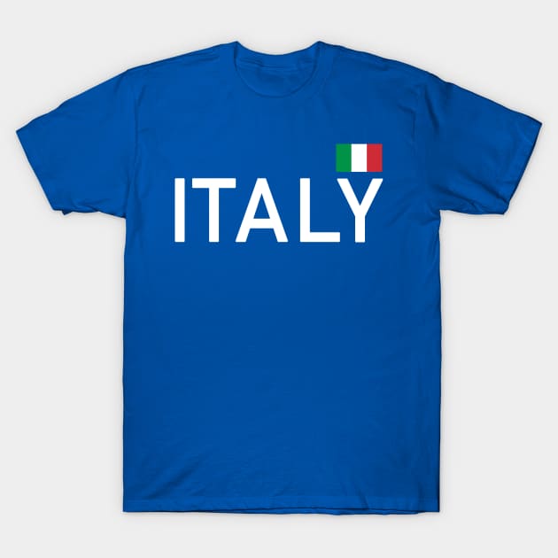 Italy Flag Italia Italian Italiano Sports T-Shirt by E